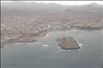 Praia seen from airplane